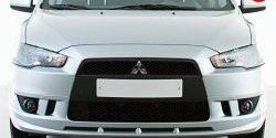 3 599 р. Накладка переднего бампера Elegance Mitsubishi Lancer 10 седан рестайлинг (2011-2017) (Неокрашенная)  с доставкой в г. Омск. Увеличить фотографию 3