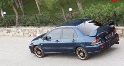 5 399 р. Накладка заднего бампера Sport 2.0  Mitsubishi Lancer  9 (2003-2009) 1-ый рестайлинг седан, 2-ой рестайлинг седан (Неокрашенная)  с доставкой в г. Омск. Увеличить фотографию 2