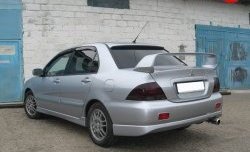 8 299 р. Спойлер в стиле Evo var №2 (средний) Mitsubishi Lancer 9 2-ой рестайлинг седан (2005-2009) (Неокрашенный)  с доставкой в г. Омск. Увеличить фотографию 3