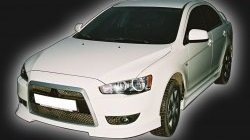 4 999 р. Накладка на решётку радиатора GT Dynamics Mitsubishi Lancer 10 хэтчбек 5 дв рестайлинг (2011-2017) (Неокрашенная)  с доставкой в г. Омск. Увеличить фотографию 2