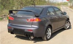 Накладка Evo на задний бампер Mitsubishi (Митсубиси) Lancer (Лансер)  10 (2007-2017) 10 седан дорестайлинг, седан рестайлинг