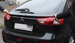 4 199 р. Лип спойлер Sport 5D (хетчбек)  Mitsubishi Lancer  10 (2007-2017) хэтчбэк дорестайлинг, хэтчбек 5 дв рестайлинг (Неокрашенный)  с доставкой в г. Омск. Увеличить фотографию 2