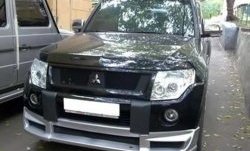 10 599 р. Накладка переднего бампера Sport Mitsubishi Pajero 4 V90 дорестайлинг (2006-2011) (Неокрашенная)  с доставкой в г. Омск. Увеличить фотографию 2