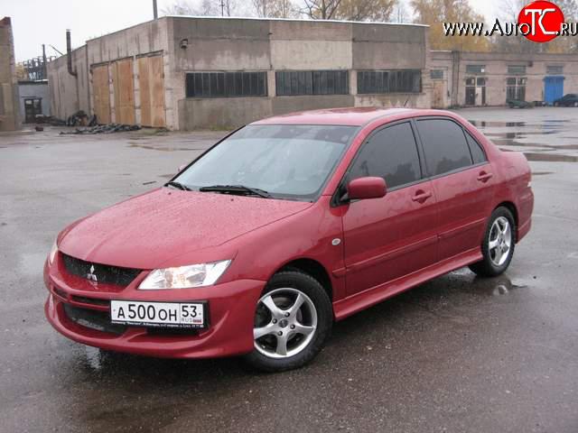 3 399 р. Пороги накладки Mitsubishi Lancer 9 1-ый рестайлинг седан (2003-2005)  с доставкой в г. Омск