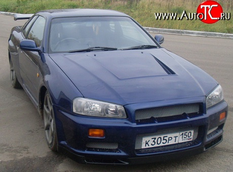 10 549 р. Передний бампер GTR Nissan Skyline R34 (1999-2002) (Неокрашенный)  с доставкой в г. Омск