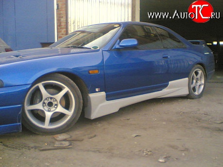 9 549 р. Пороги накладки GTR Nissan Skyline R33 (1993-1998) (Неокрашенные)  с доставкой в г. Омск