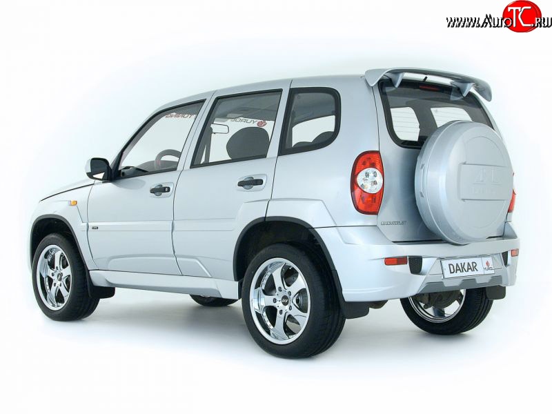 1 999 р. Пороги накладки Dakar Chevrolet Niva 2123 дорестайлинг (2002-2008) (Неокрашенные)  с доставкой в г. Омск