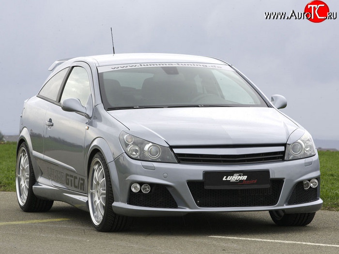 5 349 р. Передний бампер Lumma Opel Astra H GTC хэтчбек 3 дв. рестайлинг (2006-2011) (Неокрашенный)  с доставкой в г. Омск