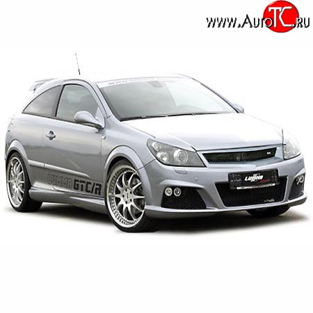 2 499 р. Решётка радиатора Lumma 2 Opel Astra H GTC хэтчбек 3 дв. дорестайлинг (2004-2006) (Неокрашенная)  с доставкой в г. Омск