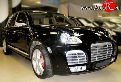 1 379 р. Реснички Magnum Style Porsche Cayenne 955 (2002-2006) (Неокрашенные)  с доставкой в г. Омск