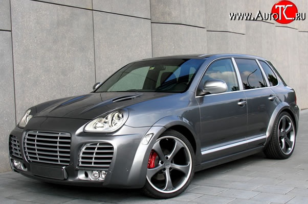 30 699 р. Передний бампер Techart Magnum I Porsche Cayenne 955 (2002-2006) (Неокрашенный)  с доставкой в г. Омск