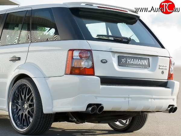 17 899 р. Накладка HAMMAN на задний бампер  Land Rover Range Rover Sport  1 L320 (2005-2009) дорестайлинг (Неокрашенная)  с доставкой в г. Омск