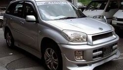 8 949 р. Накладка переднего бампера Sport Toyota RAV4 CA20 3 дв. дорестайлинг (2000-2003) (Неокрашенная)  с доставкой в г. Омск. Увеличить фотографию 2