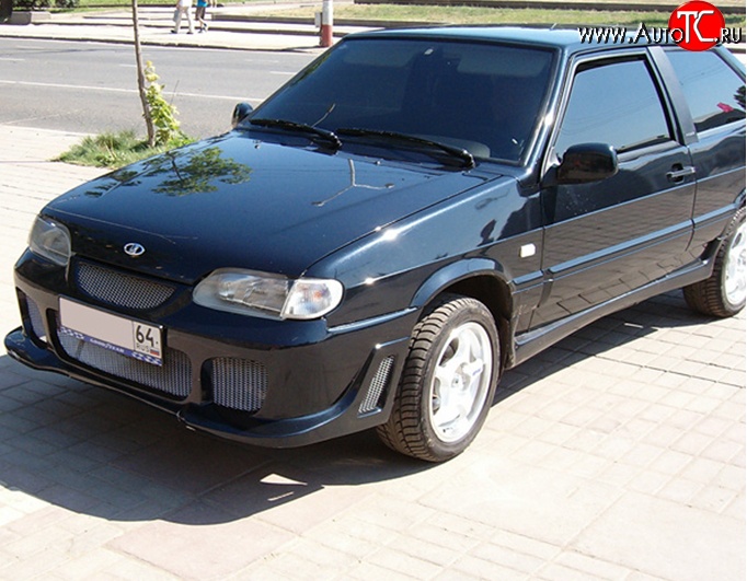 3 099 р. Передний бампер M-VRS Лада 2113 (2004-2013) (Неокрашенный)  с доставкой в г. Омск