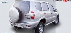 429 р. Накладки Кураж 2 на фонари (до 2009 г)  Chevrolet Niva  2123 (2002-2008), Лада 2123 (Нива Шевроле) (2002-2008) (Неокрашенные)  с доставкой в г. Омск. Увеличить фотографию 2