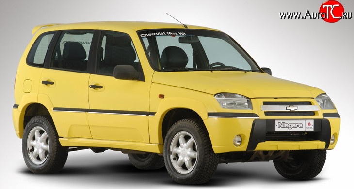 4 499 р. Комплект накладок на двери Ниагара  Chevrolet Niva  2123 (2002-2008), Лада 2123 (Нива Шевроле) (2002-2008) (Неокрашенные)  с доставкой в г. Омск