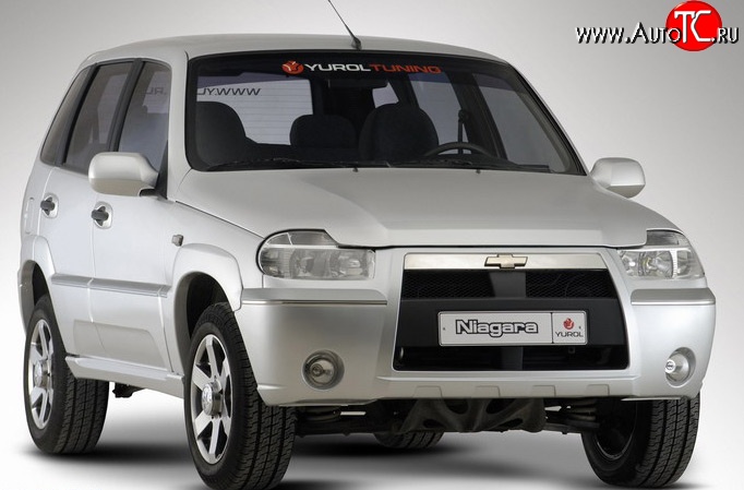 4 799 р. Передний бампер Ниагара 3 Chevrolet Niva 2123 дорестайлинг (2002-2008) (Неокрашенный)  с доставкой в г. Омск