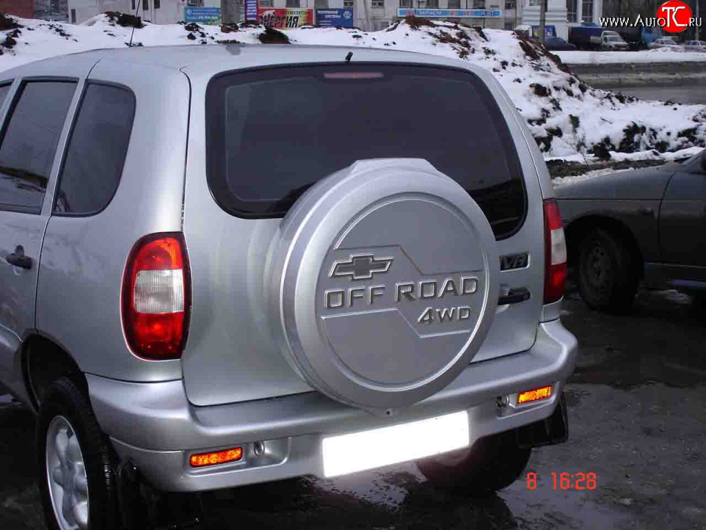 3 659 р. Бокс запасного колеса Off-Road  Chevrolet Niva  2123 (2009-2020), Лада 2123 (Нива Шевроле) (2002-2021), Лада Нива Трэвел (2021-2024) (Неокрашенный)  с доставкой в г. Омск