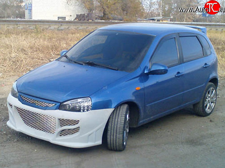 2 199 р. Передний бампер M-VRS Лада Калина 1118 седан (2004-2013) (Неокрашенный)  с доставкой в г. Омск