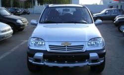 1 099 р. Накладка переднего бампера Трофи Chevrolet Niva 2123 дорестайлинг (2002-2008) (Неокрашенная)  с доставкой в г. Омск. Увеличить фотографию 2