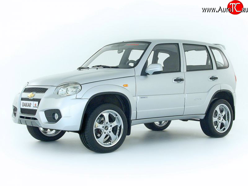 1 249 р. Накладки на зеркала Dakar после 2005 г.в Chevrolet Niva 2123 рестайлинг (2009-2020) (Неокрашенные)  с доставкой в г. Омск