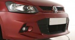 7 249 р. Передний бампер Sport Volkswagen Polo 5 седан дорестайлинг (2009-2015) (Неокрашенный)  с доставкой в г. Омск. Увеличить фотографию 3