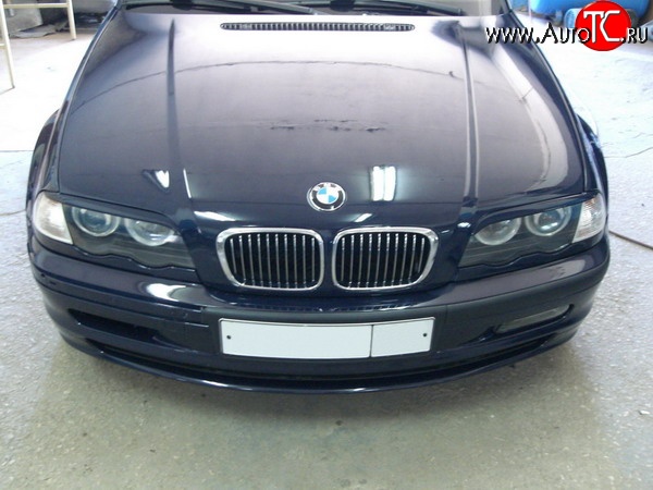 1 149 р. Реснички CarZone  BMW 3 серия  E46 (1998-2001) седан дорестайлинг (Неокрашенные)  с доставкой в г. Омск