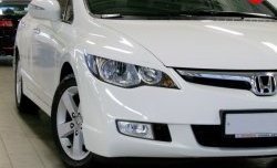 1 149 р. Реснички Mugen  Honda Civic  FD (2005-2011) седан дорестайлинг, седан рестайлинг (Неокрашенные)  с доставкой в г. Омск. Увеличить фотографию 3