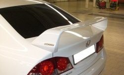 10 699 р. Антикрыло Mugen  Honda Civic  FD (2005-2011) седан дорестайлинг, седан рестайлинг (Неокрашенный)  с доставкой в г. Омск. Увеличить фотографию 4