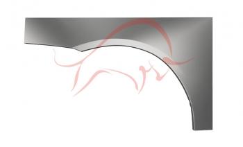 2 199 р. Правая задняя ремонтная арка (внешняя) Wisentbull  Alfa Romeo GT  937 (2003-2010)  с доставкой в г. Омск. Увеличить фотографию 1
