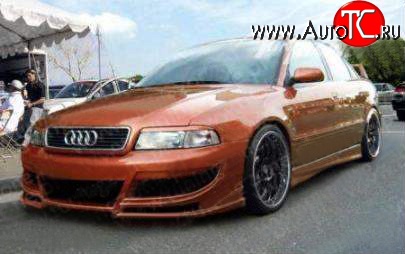 7 299 р. Передний бампер Carzone Audi A4 B5 8D2 седан дорестайлинг (1994-1997)  с доставкой в г. Омск