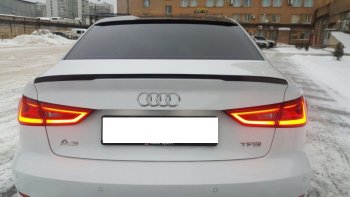 3 399 р. Лип спойлер АВТОКРАТ Audi A3 8VS седан дорестайлинг (2012-2016) (Неокрашенный)  с доставкой в г. Омск. Увеличить фотографию 7