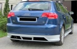 Накладка на задний бампер CSR Audi A3 8PA хэтчбэк 5 дв. 2-ой рестайлинг (2008-2010)