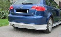 Накладка на задний бампер Rieger Audi A3 8PA хэтчбэк 5 дв. 2-ой рестайлинг (2008-2010)