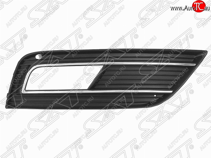 839 р. Правая рамка противотуманной фары SAT  Audi A4  B8 (2011-2015) рестайлинг, седан, рестайлинг, универсал (Неокрашенная)  с доставкой в г. Омск