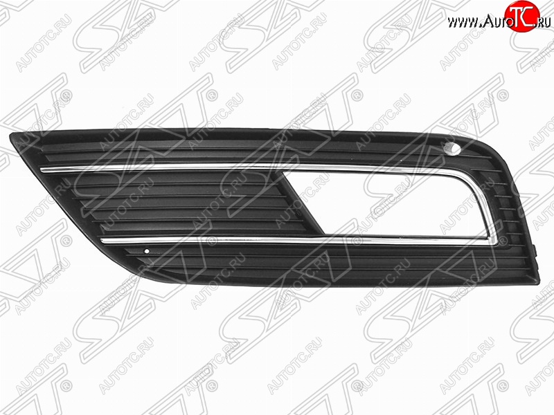 839 р. Левая оправа противотуманной фары SAT  Audi A4  B8 (2011-2015) рестайлинг, седан, рестайлинг, универсал (Неокрашенная)  с доставкой в г. Омск