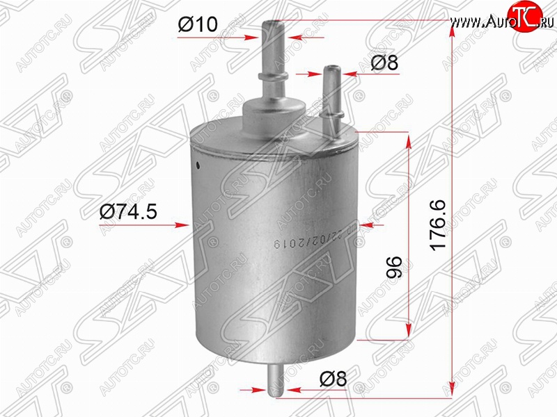 1 759 р. Топливный фильтр SAT (1.8/2.4/3.0/4.2)  Audi A4 ( B6,  B7) - A6  C6  с доставкой в г. Омск