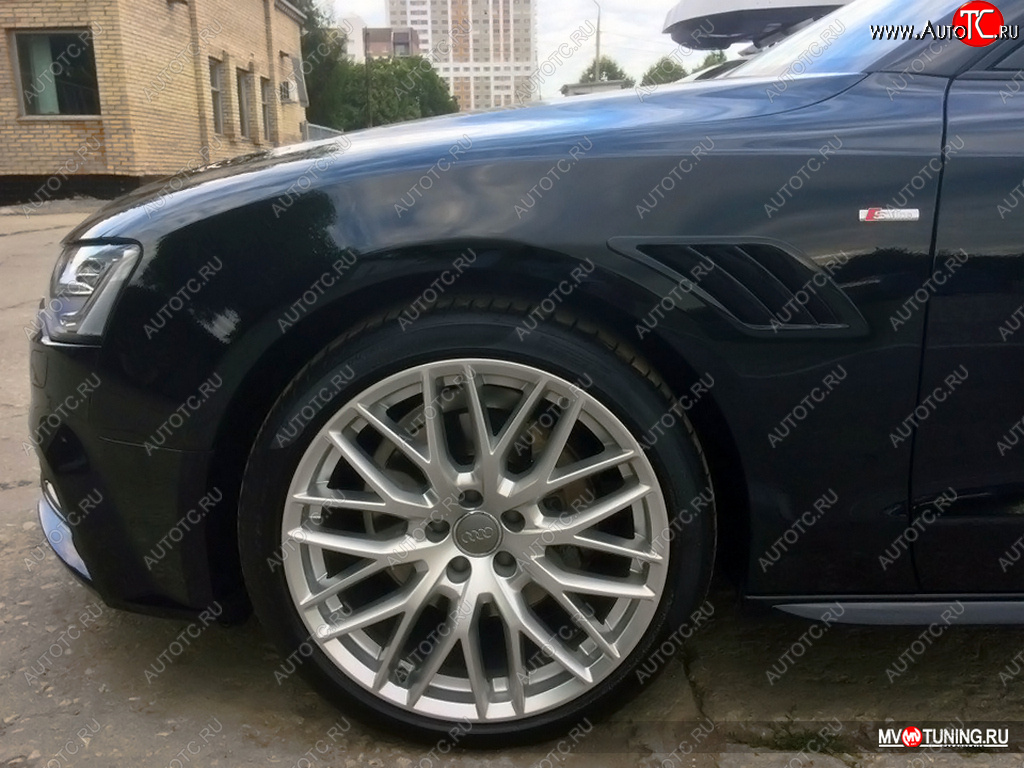 3 499 р. Накладки на крылья MV Tuning (жабры)  Audi A5  8T (2007-2011) дорестайлинг, лифтбэк  с доставкой в г. Омск