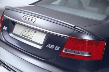 7 049 р. Лип спойлер Racing Audi A6 C6 дорестайлинг, седан (2004-2008)  с доставкой в г. Омск. Увеличить фотографию 2