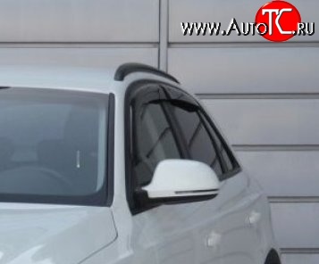 999 р. Комплект дефлекторов окон (ветровиков) 4 шт. Russtal Audi Q3 8U дорестайлинг (2011-2015)  с доставкой в г. Омск