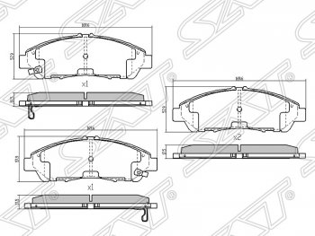 5 349 р. Передние тормозные колодки Brembo  Audi Q3  8U (2011-2015), Volkswagen Polo  Mk6 (2020-2022), Volkswagen Tiguan  NF (2006-2011)  с доставкой в г. Омск. Увеличить фотографию 2