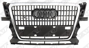 10 649 р. Решетка радиатора SAT  Audi Q5  8R (2008-2012) дорестайлинг (Неокрашенная)  с доставкой в г. Омск. Увеличить фотографию 1