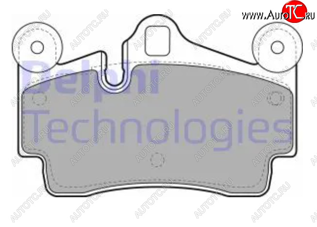 3 799 р. Комплект тормозных колодок (дисковые тормоза) DELPHI Porsche Cayenne 955 (2002-2006)  с доставкой в г. Омск