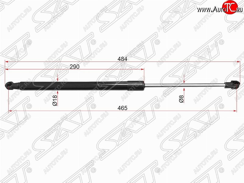 629 р. Упор крышки багажника SAT  BMW 1 серия ( F21,  F20) (2011-2020) хэтчбэк 3 дв. дорестайлинг, хэтчбэк 5 дв. дорестайлинг, хэтчбэк 3 дв. 1-ый рестайлинг, хэтчбэк 3 дв. 2-ой рестайлинг, хэтчбэк 5 дв. 2-ой рестайлинг  с доставкой в г. Омск