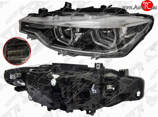 28 949 р. Левая передняя фара SAT (LED)  BMW 3 серия ( F30,  F31) (2015-2018) седан рестайлинг, универсал рестайлинг  с доставкой в г. Омск