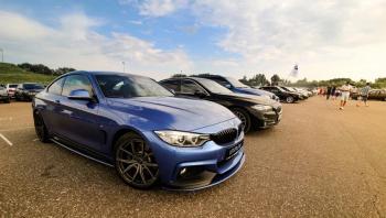 14 499 р. Сплиттер переднего бампера М-Perfomance  BMW 4 серия ( F32,  F36) (2013-2020) купе дорестайлинг, лифтбэк дорестайлинг, купе рестайлинг, лифтбэк рестайлинг (цвет: черный матовый)  с доставкой в г. Омск. Увеличить фотографию 2