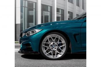 14 499 р. Сплиттер переднего бампера М-Perfomance  BMW 4 серия ( F32,  F36) (2013-2020) купе дорестайлинг, лифтбэк дорестайлинг, купе рестайлинг, лифтбэк рестайлинг (цвет: черный матовый)  с доставкой в г. Омск. Увеличить фотографию 4