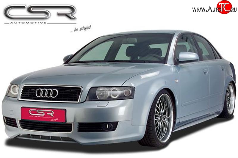 4 399 р. Накладка CSR на передний бампер  Audi A4  B6 (2000-2006) седан  с доставкой в г. Омск