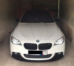 10 849 р. Накладка на передний бампер M-Performance BMW 5 серия F11 дорестайлинг, универсал (2009-2013) (Неокрашенная)  с доставкой в г. Омск. Увеличить фотографию 2