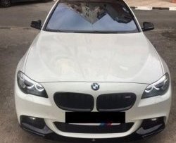 10 849 р. Накладка на передний бампер M-Performance BMW 5 серия F11 дорестайлинг, универсал (2009-2013) (Неокрашенная)  с доставкой в г. Омск. Увеличить фотографию 3